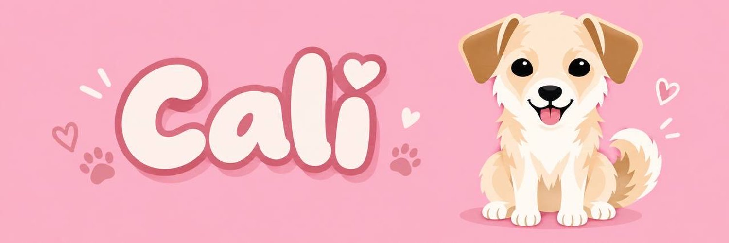 Banner of Cali the terrier beside the Cali wordmark